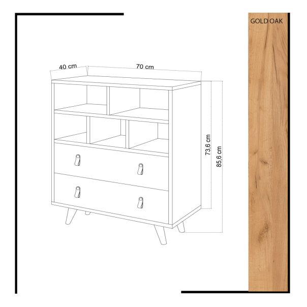 HANAH HOME Komoda za dnevnu sobu Beggu - EP2799793