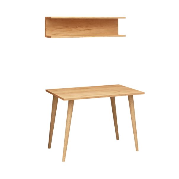 HANAH HOME Radni sto sa policom Fluse, braon - EP2800935