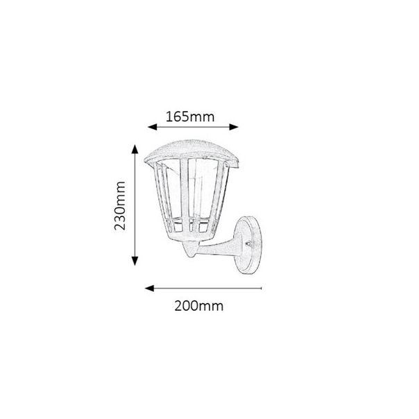 RABALUX Spoljna zidna rasveta Sorrento LED 8W - 8126