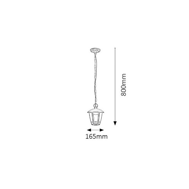 RABALUX Spoljna Visilica Sorrento LED 8W - 8128