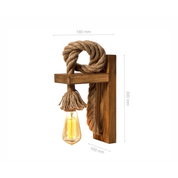 OPVIQ Zidna lampa KN14, braon - EP3005467