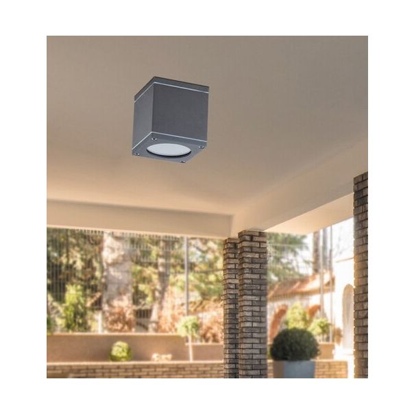 Rabalux Spoljna plafonska rasveta Akron GU10 1x MAX 35W antracit siva (8149) - 8149