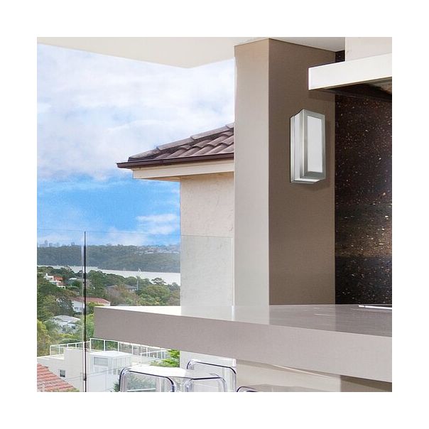 Rabalux Spoljna zidna rasveta Stuttgart E27 1x MAX 14W brušeni hrom (8170) - 8170