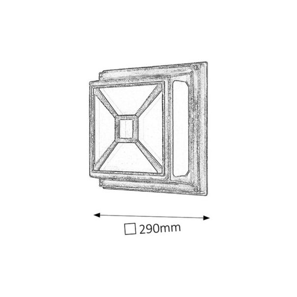 Rabalux Spoljna plafonska rasveta Darius E27 2x MAX 60W antično zlato (8190) - 8190
