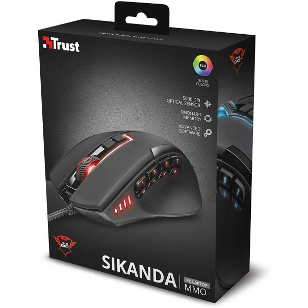TRUST Gejmerski miš GXT 164 Sikanda MMO (21726) - 21726