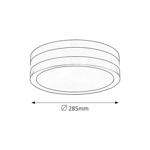 Rabalux Spoljna plafonska rasveta Stuttgart E27 2x MAX 11W brušeni hrom (8220) - 8220