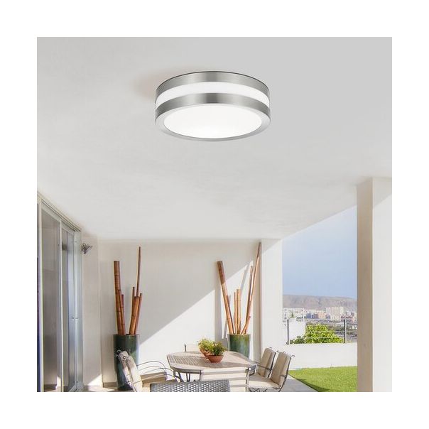 Rabalux Spoljna plafonska rasveta Stuttgart E27 2x MAX 11W brušeni hrom (8220) - 8220