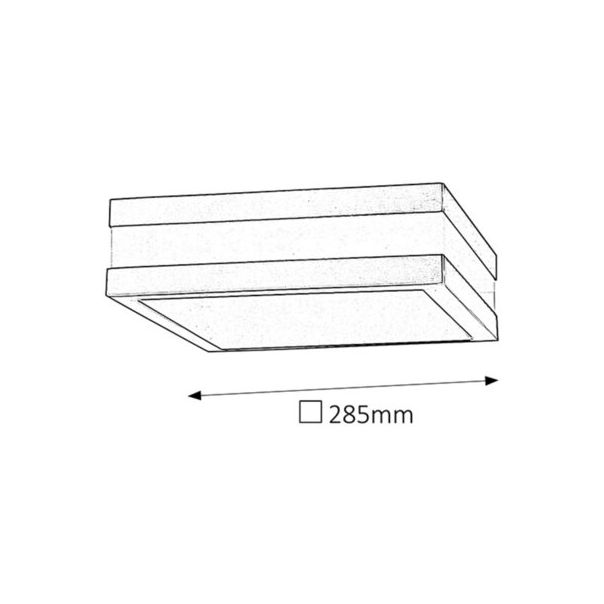 Rabalux Spoljna plafonska rasveta Stuttgart E27 2x MAX 11W brušeni hrom (8227) - 8227