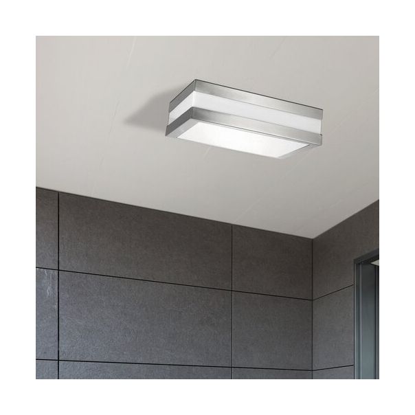 Rabalux Spoljna plafonska rasveta Stuttgart E27 2x MAX 11W brušeni hrom (8227) - 8227