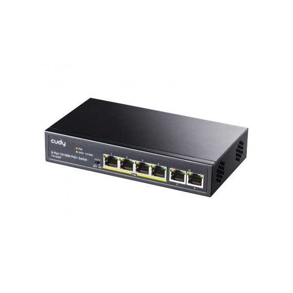 CUDY PoE+ Switch FS1006P 6-Port 10/100M, (alt.PFS3006-4ET-60) - 82393