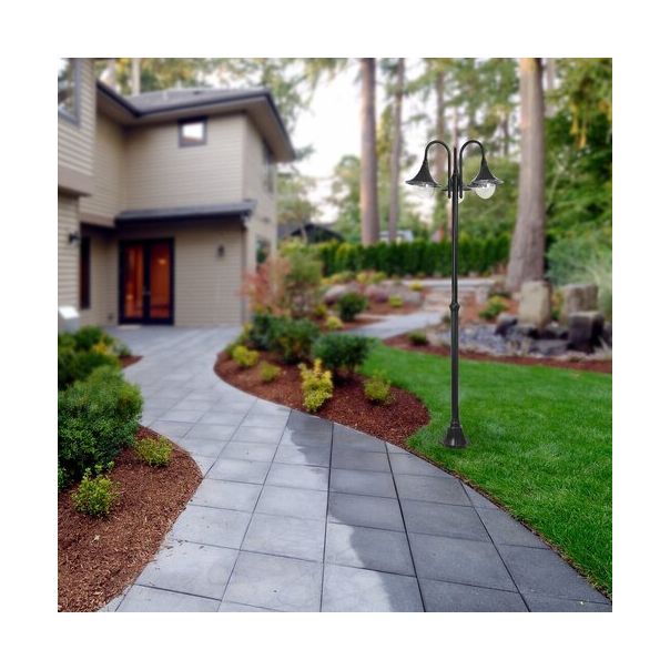 Rabalux Spoljna podna rasveta Konstanz E27 3x MAX 100W crna (8248) - 8248