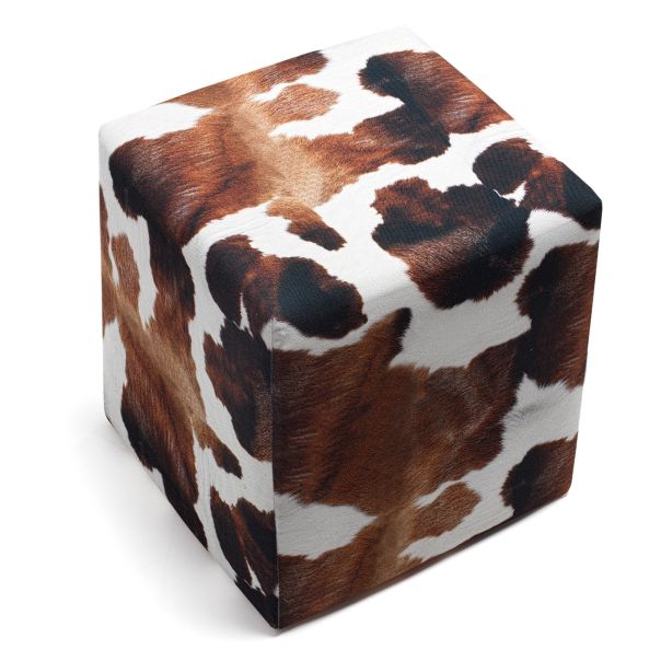 ATELIER DEL SOFA Tabure Milky, braon/bela - EP2801986