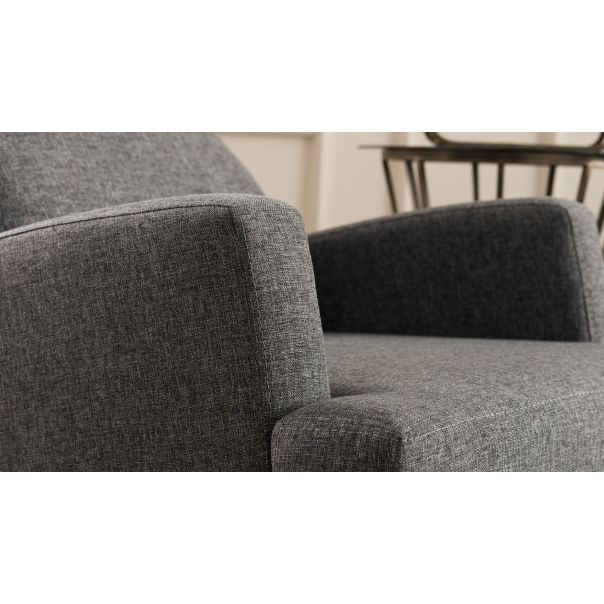 ATELIER DEL SOFA Fotelja Kana Bergere, tamnosiva - 825BLC1365