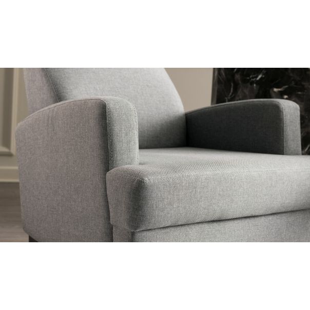 ATELIER DEL SOFA Fotelja Kana Bergere, svetlosiva - 825BLC1366