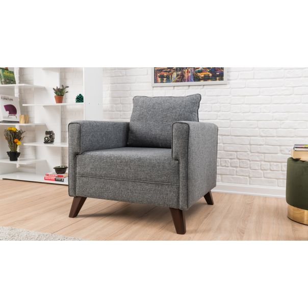 ATELIER DEL SOFA Fotelja Bella Armchair, siva - 825BLC1497