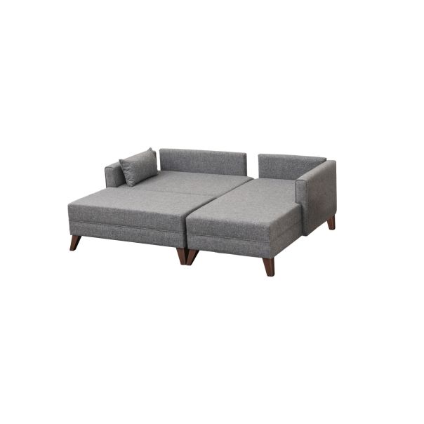 ATELIER DEL SOFA Ugaona garnitura Bella, desna, siva - 825BLC1504