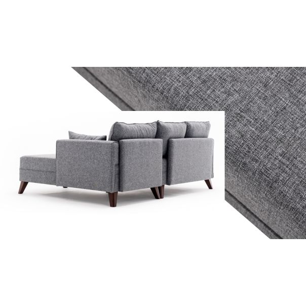 ATELIER DEL SOFA Ugaona garnitura Bella, desna, siva - 825BLC1504