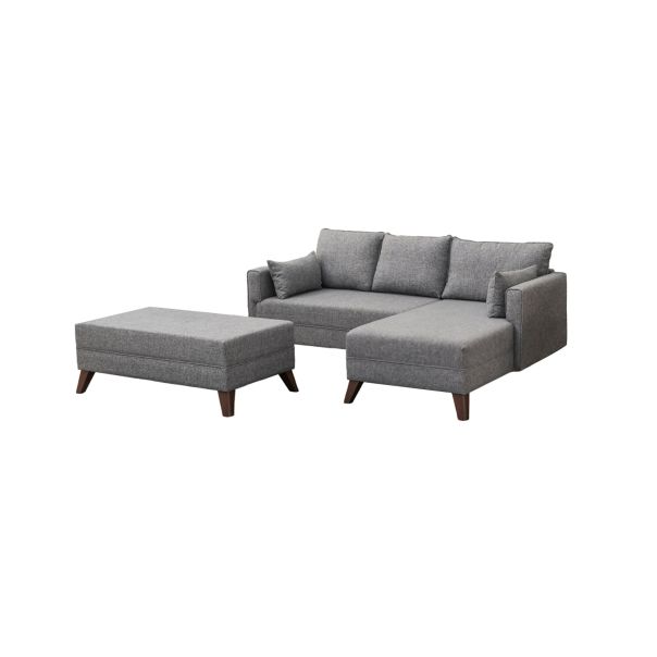 ATELIER DEL SOFA Ugaona garnitura Bella, desna, siva - 825BLC1504