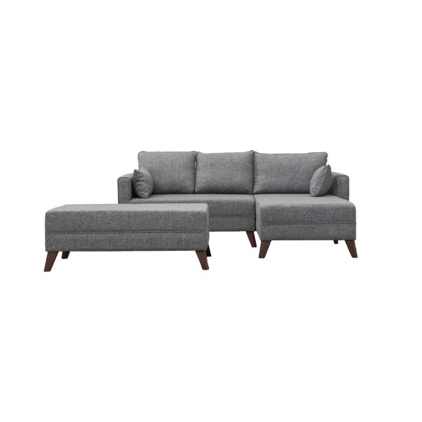 ATELIER DEL SOFA Ugaona garnitura Bella, desna, siva - 825BLC1504
