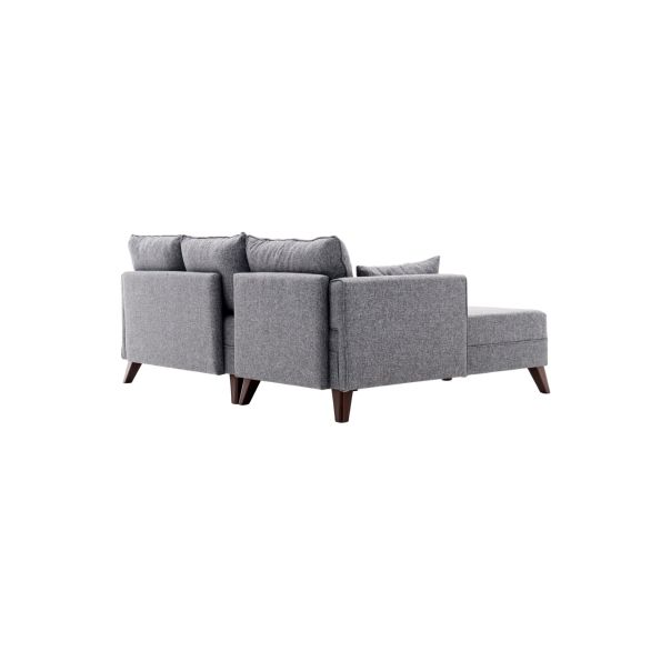 ATELIER DEL SOFA Ugaona garnitura Bella, leva, siva - 825BLC1505