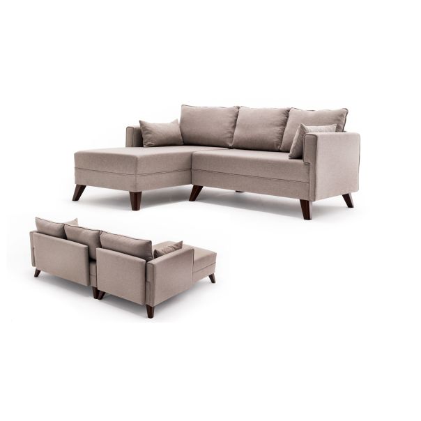 ATELIER DEL SOFA Ugaona garnitura Bella, leva, krem - 825BLC1510