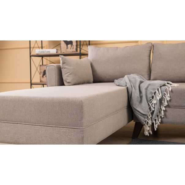 ATELIER DEL SOFA Ugaona garnitura Bella, leva, krem - 825BLC1512