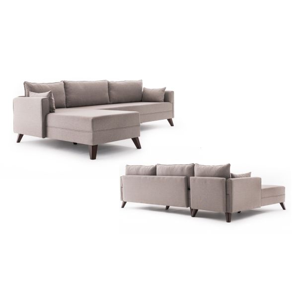 ATELIER DEL SOFA Ugaona garnitura Bella, leva, krem - 825BLC1512