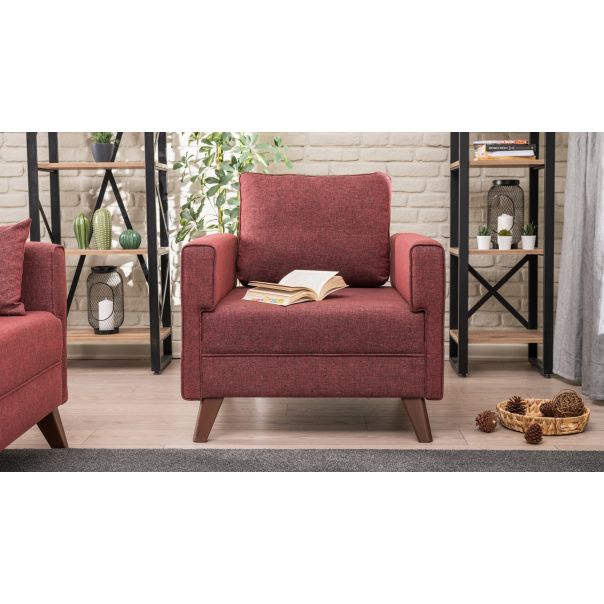 ATELIER DEL SOFA Fotelja Bella Armchair, crvena - 825BLC1514