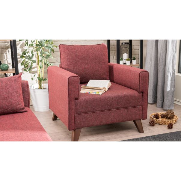 ATELIER DEL SOFA Fotelja Bella Armchair, crvena - 825BLC1514
