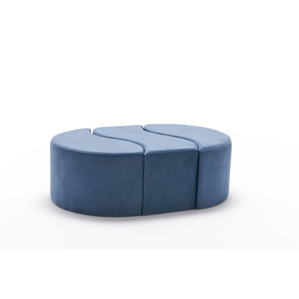 ATELIER DEL SOFA Sklopivi tabure Alya Puf, plava - EP2802179