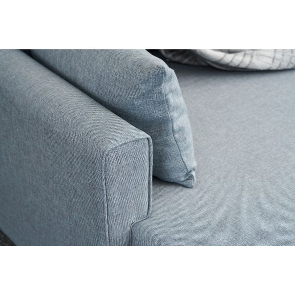 ATELIER DEL SOFA Ugaona garnitura sa tabureom Bella Soft Mini, desna, plava - 825BLC1691