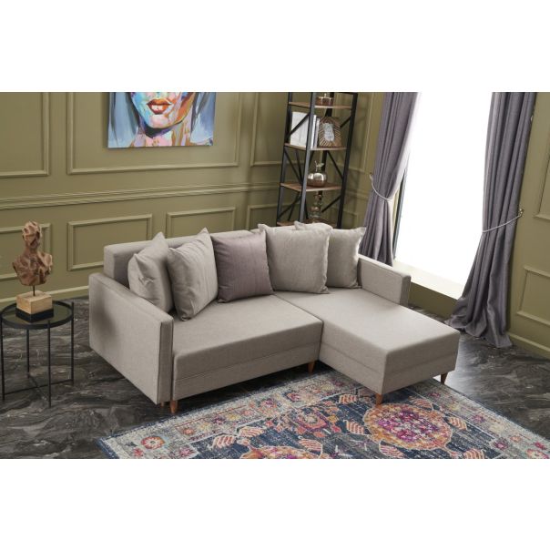 ATELIER DEL SOFA Ugaona garnitura Aydam, desna, krem - 825BLC1716