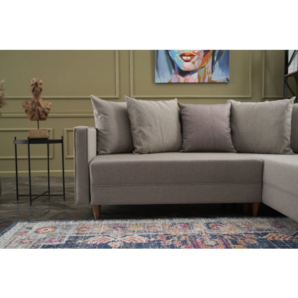 ATELIER DEL SOFA Ugaona garnitura Aydam, desna, krem - 825BLC1716