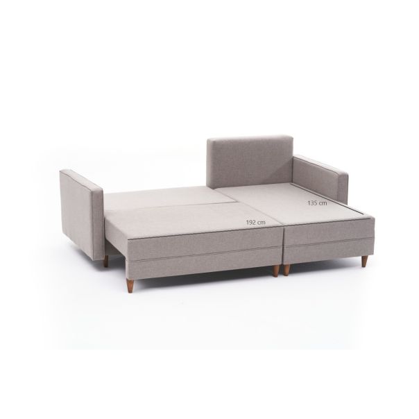 ATELIER DEL SOFA Ugaona garnitura Aydam, desna, krem - 825BLC1716