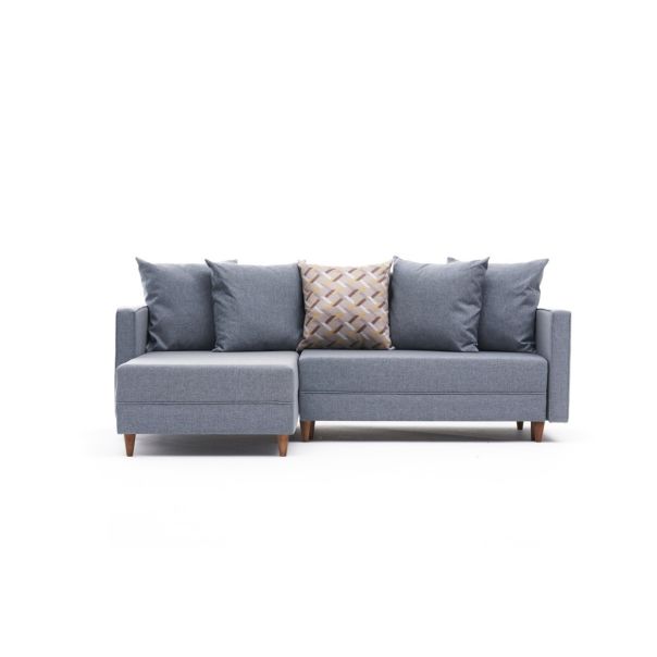 ATELIER DEL SOFA Ugaona garnitura Aydam, leva, plava - 825BLC1721