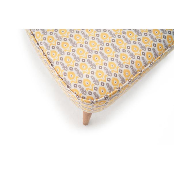 ATELIER DEL SOFA Fotelja Viola Berjer Papatya, siva/žuta - 825BLC2337