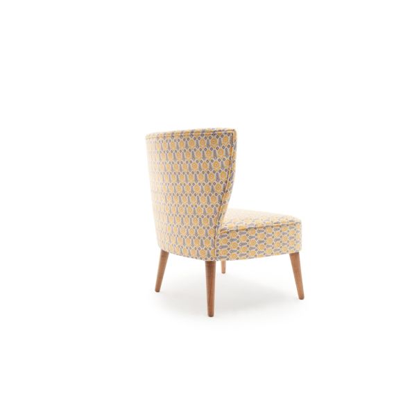 ATELIER DEL SOFA Fotelja Viola Berjer Papatya, siva/žuta - 825BLC2337
