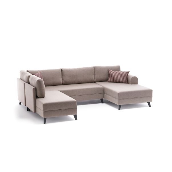 ATELIER DEL SOFA Ugaona garnitura Belen, krem - 825BLC2530