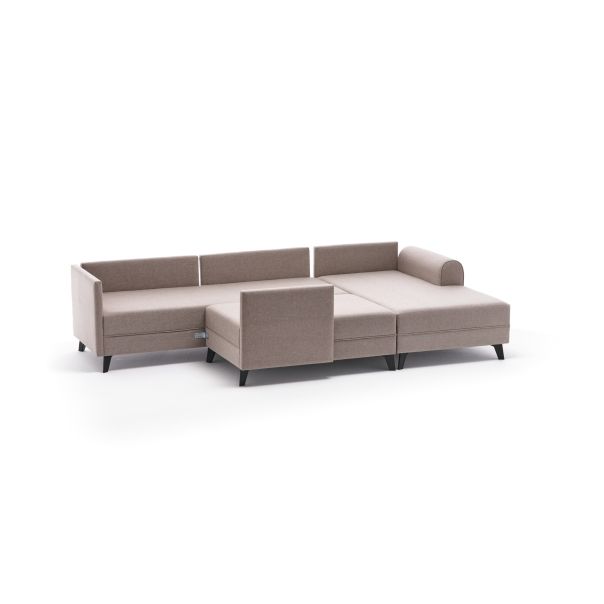 ATELIER DEL SOFA Ugaona garnitura Belen, krem - 825BLC2530