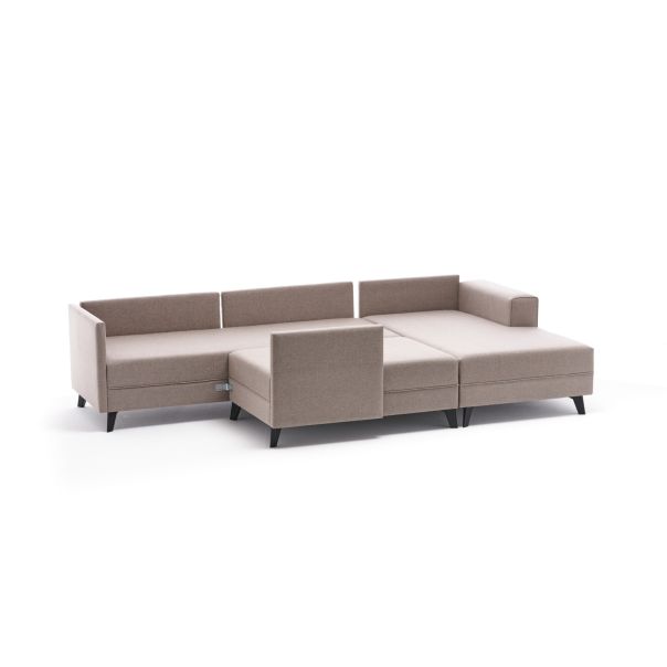 ATELIER DEL SOFA Ugaona garnitura Efsun, krem - 825BLC2531