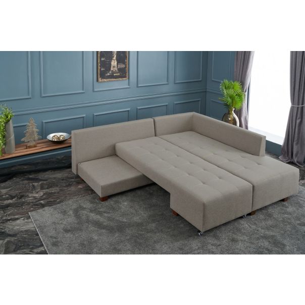 ATELIER DEL SOFA Ugaona garnitura Manama, desna, krem - 825BLC2546