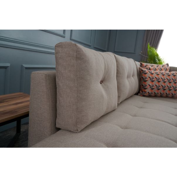 ATELIER DEL SOFA Ugaona garnitura Manama, desna, krem - 825BLC2546