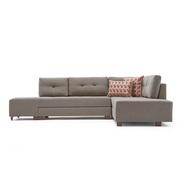 ATELIER DEL SOFA Ugaona garnitura Manama, desna, krem - 825BLC2546