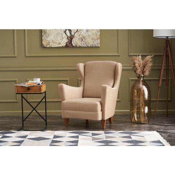 ATELIER DEL SOFA Fotelja Lola Berjer, krem - 825BLC2549