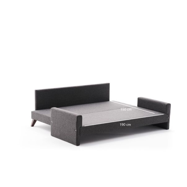 ATELIER DEL SOFA Trosed Bella Sofa Bed, antracit - 825BLC2575