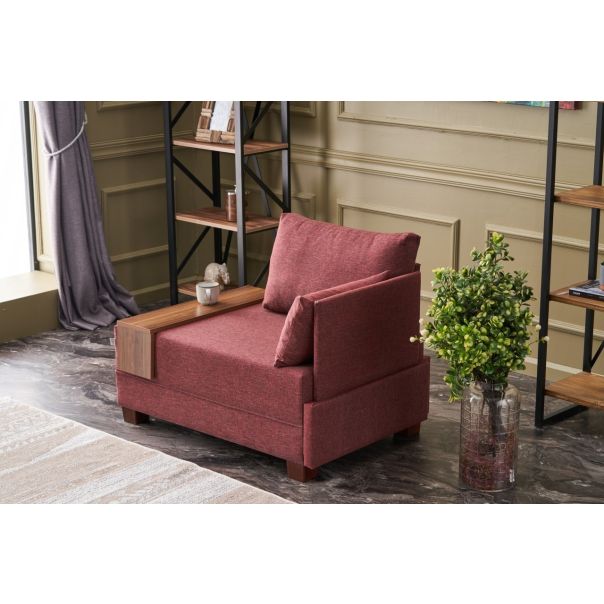 ATELIER DEL SOFA Ugaona sofa Fly, desna, crvena - 825BLC2657