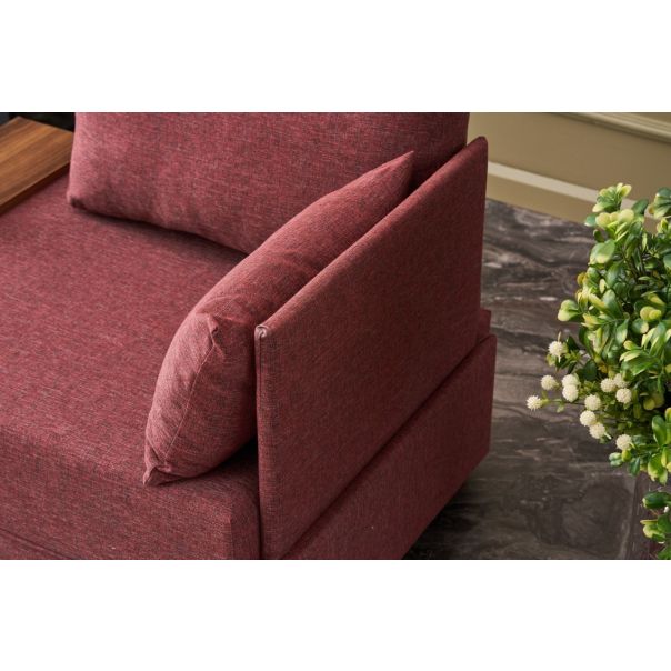 ATELIER DEL SOFA Ugaona sofa Fly, desna, crvena - 825BLC2657