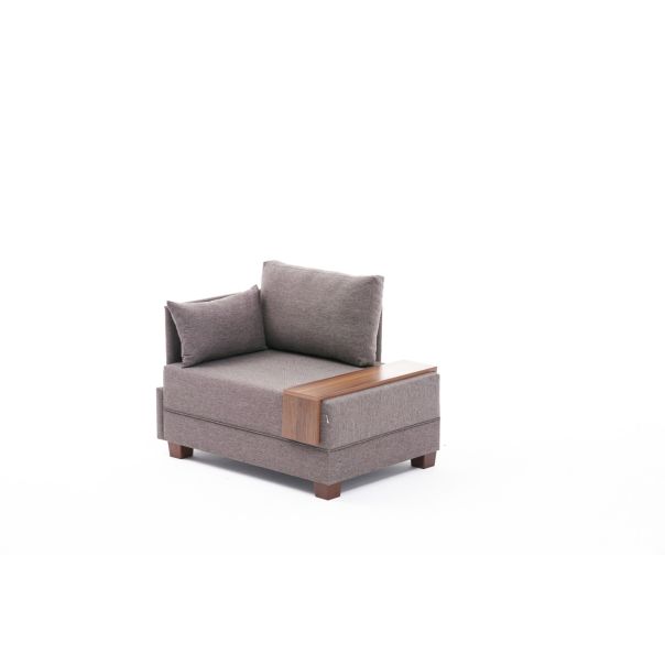 ATELIER DEL SOFA Ugaona sofa Fly, leva, braon - 825BLC2660