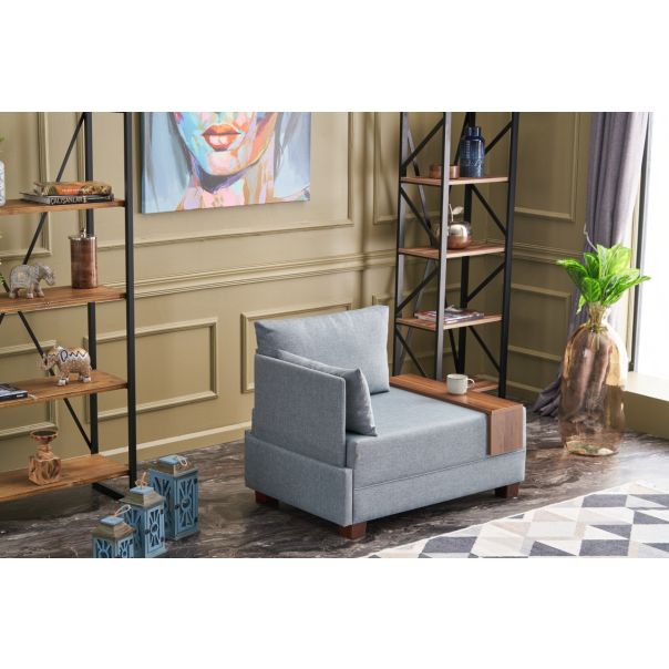 ATELIER DEL SOFA Ugaona sofa Fly, leva, svetloplava - 825BLC2664