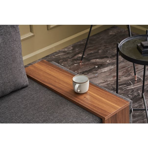 ATELIER DEL SOFA Ugaona sofa Fly, leva, antracit - 825BLC2666